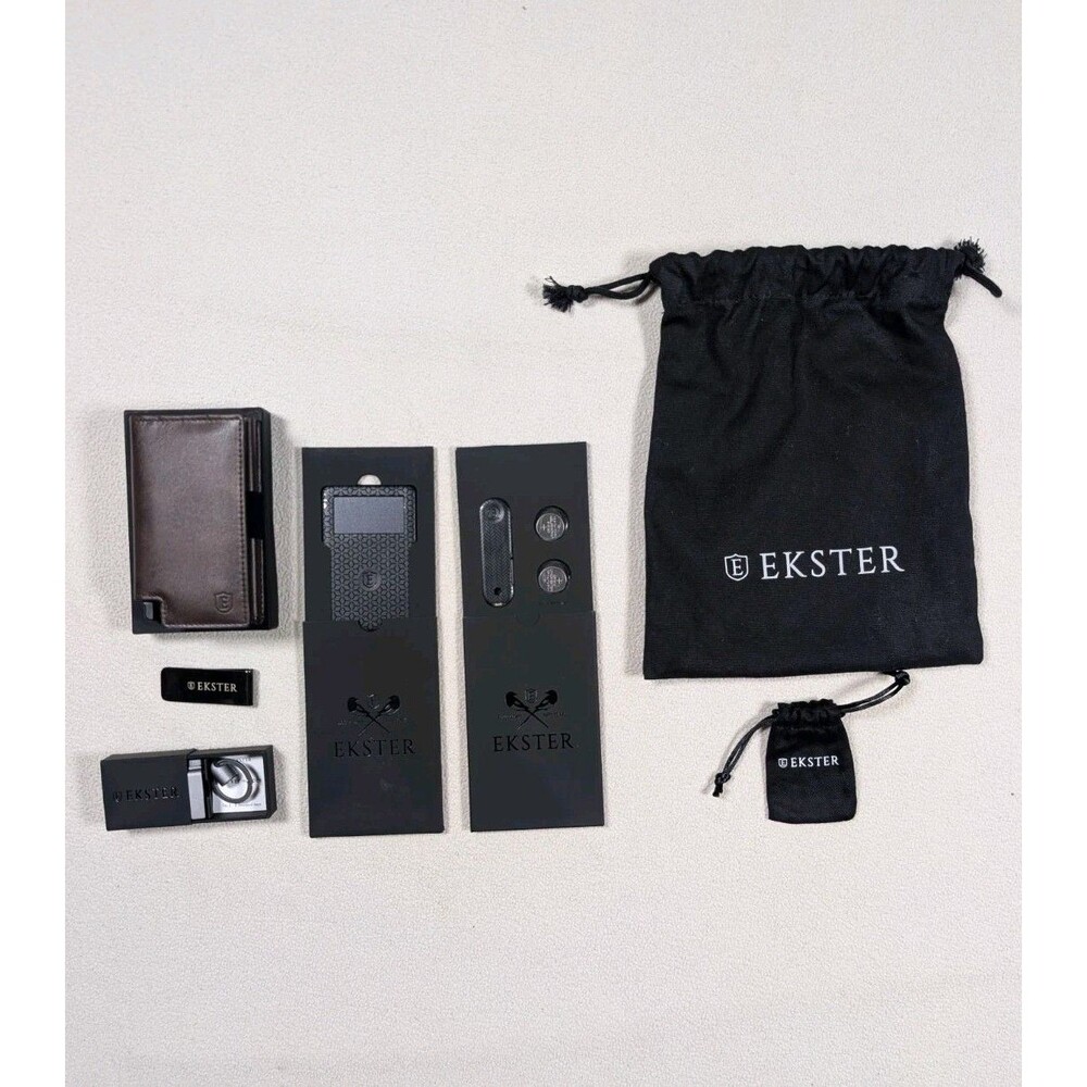 Ekster Parliament Wallet, Key Holder, Tracker Card, Key Tracker, Cash Clip Set